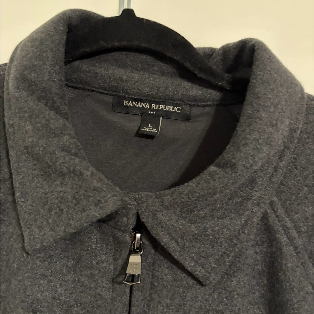 Banana Republic Charcoal Zip-Up Jacket